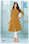 Daisy Vol 2 By Mcm Pure Cotton Printed A Line Flair Kurtis Exporters In India